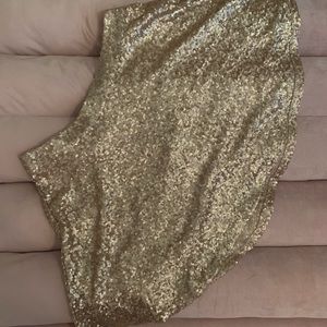 Sequin Gold/Rose Gold Skirt